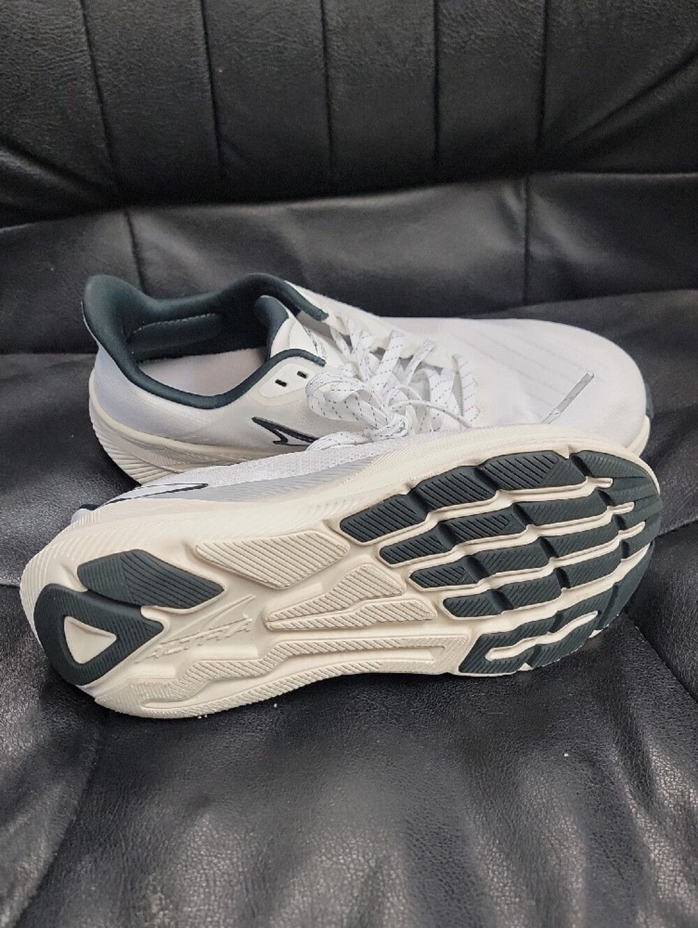Altra White Athletic Running Shoes with Dark Gray Trim - Picture 5 of 5
